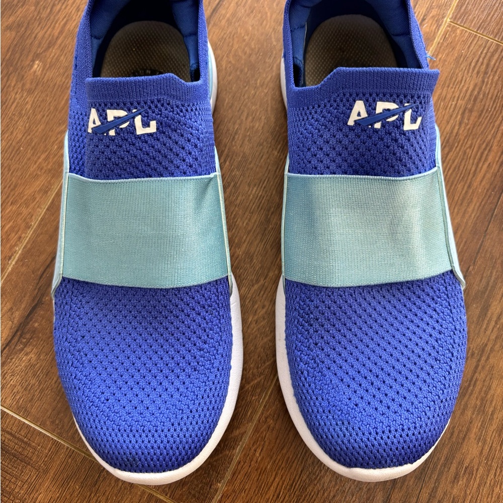APL Men's Slip-On Sneakers in Royal Blue with Mint Strap